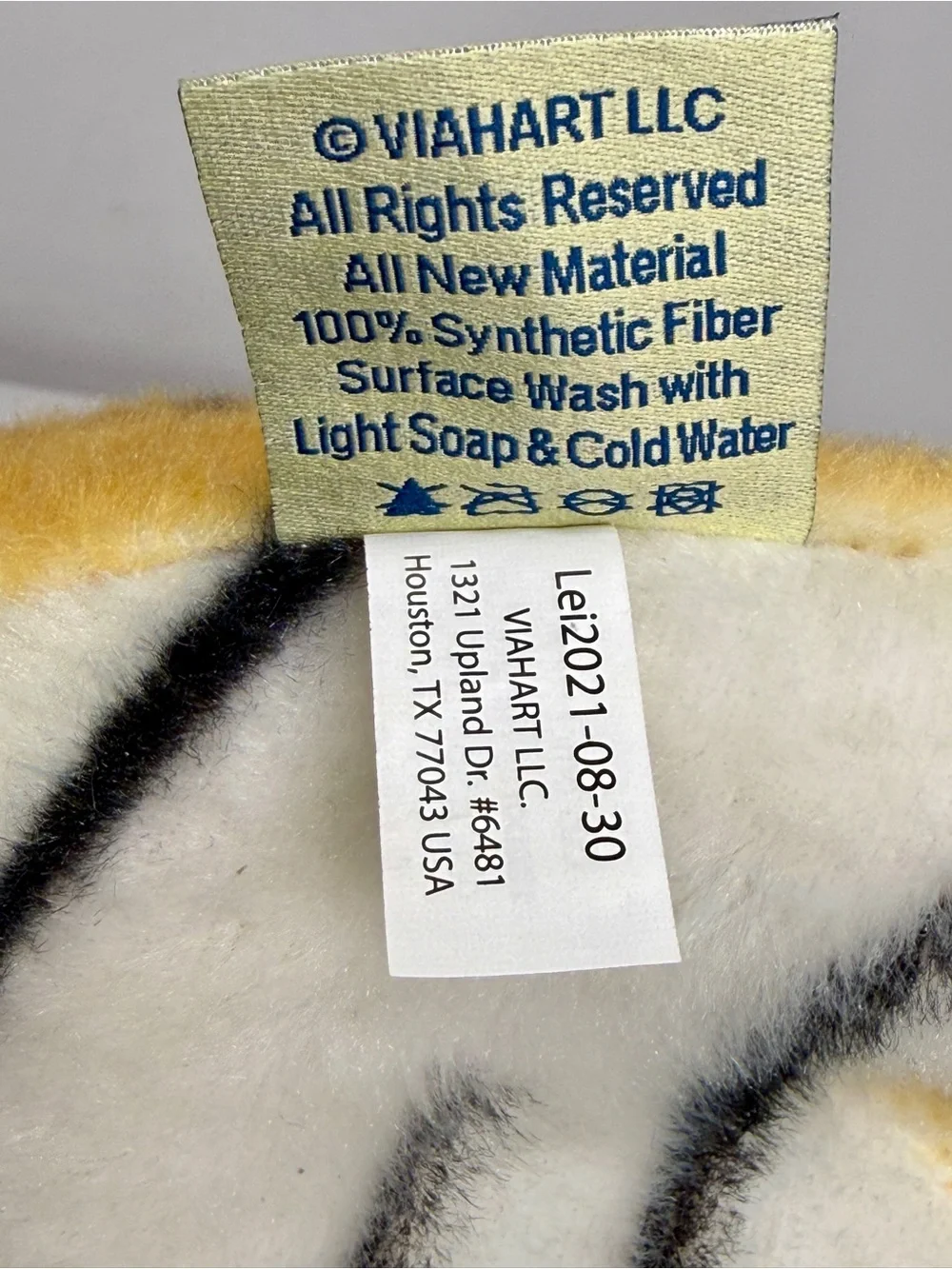 Bengal Tiger Realistic Plush Laying 24”